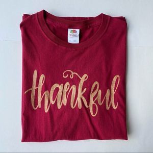 Maroone Graphic T-shirt “Thankful” - Medium